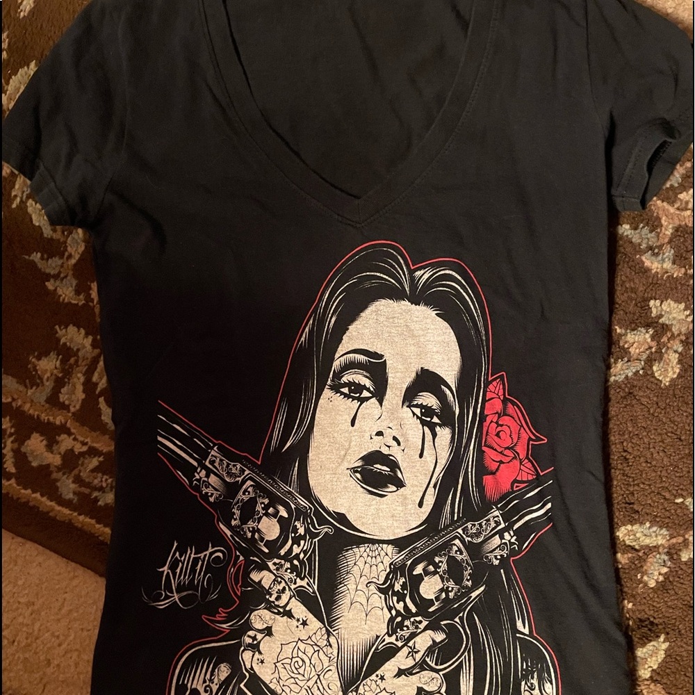 Kill it Tatooart crying girl t-shirt